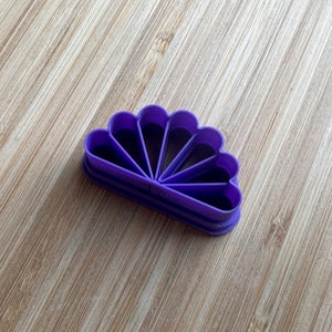 Emporte-pièce demi fleur Emporte-pièce pour argile polymère DIY en pâte polymère Outils pour fabrication de bijoux image 3