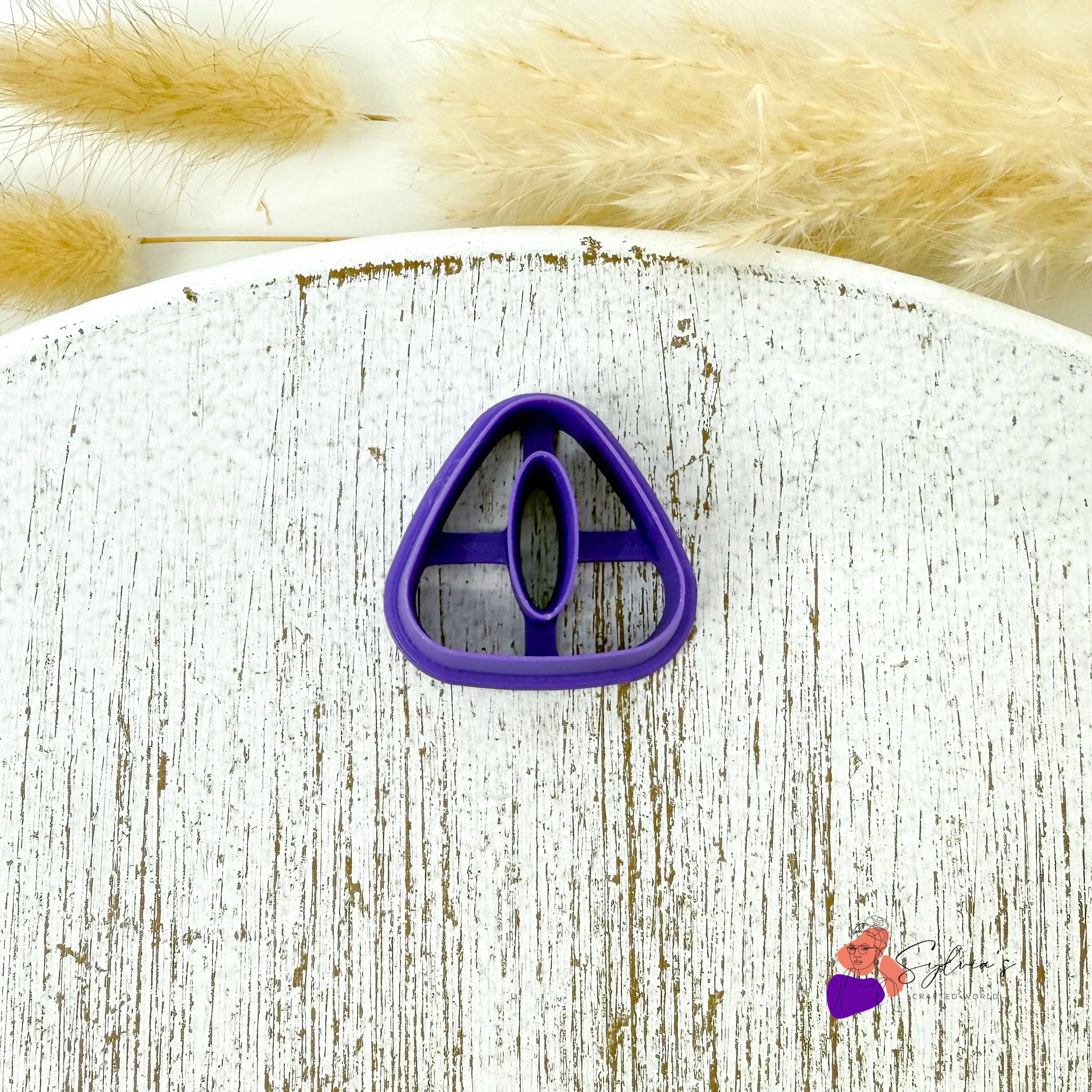 Triangle Argile Emporte-pièce argile polymère pampille triangle à trou ovale - Etsy France