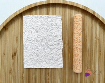 Floral pattern texture roll