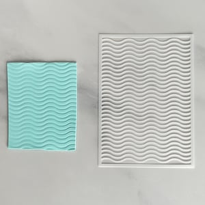 Texture sheet for polymer clay, mylar stencil, vague pattern
