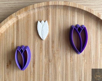 Tulp koekjesvormpje | Polymeer klei snijder | DIY polymeerklei | Gereedschap voor het maken van sieraden