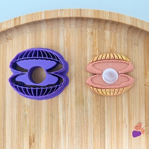 Shell and Pearl Cookie Cutter | Polymer Clay Cutter | Polymer Clay DIY | Jewelry Making Tools