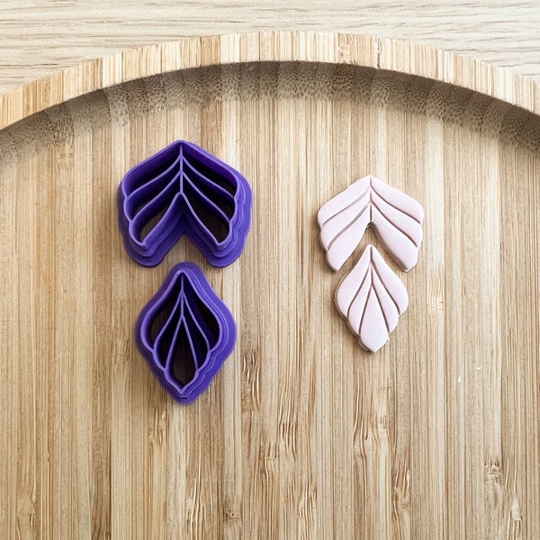 Set d'emporte-pièces feuilles | Emporte-pièce pour argile polymère | DIY en pâte polymère | Outils pour fabrication de bijoux