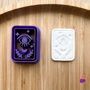 Emporte-pièce carte de tarot œil | Emporte-pièce pour argile polymère | DIY en pâte polymère | Outils pour fabrication de bijoux