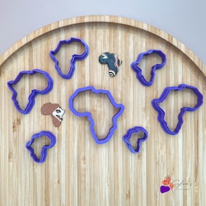 Africa Map Cookie Cutter | Polymer Clay Cutter | Polymer Clay Cutter | DIY Polymer Clay | Jewelry Making Tool