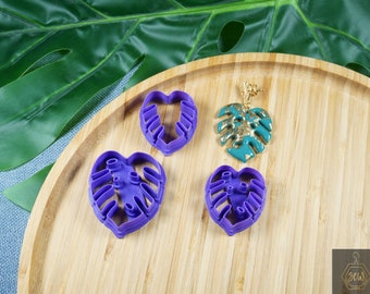 Cortador de galletas Monstera | Cortador de arcilla polimérica | Arcilla polimérica DIY | Herramientas para hacer joyas