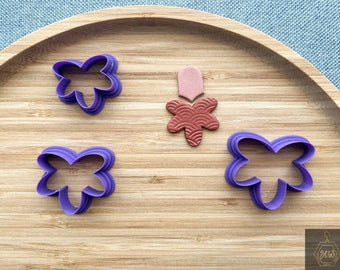 Bloemen koekjesvormpje | Polymeer klei snijder | DIY polymeerklei | Gereedschap voor het maken van sieraden