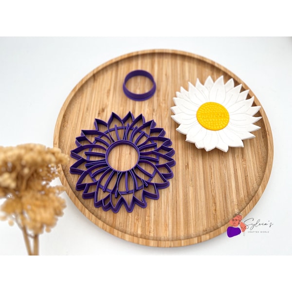 Emporte-pièce vide-poche Tournesol | Emporte-pièce pour argile polymère | DIY en pâte polymère | Outils pour fabrication de bijoux