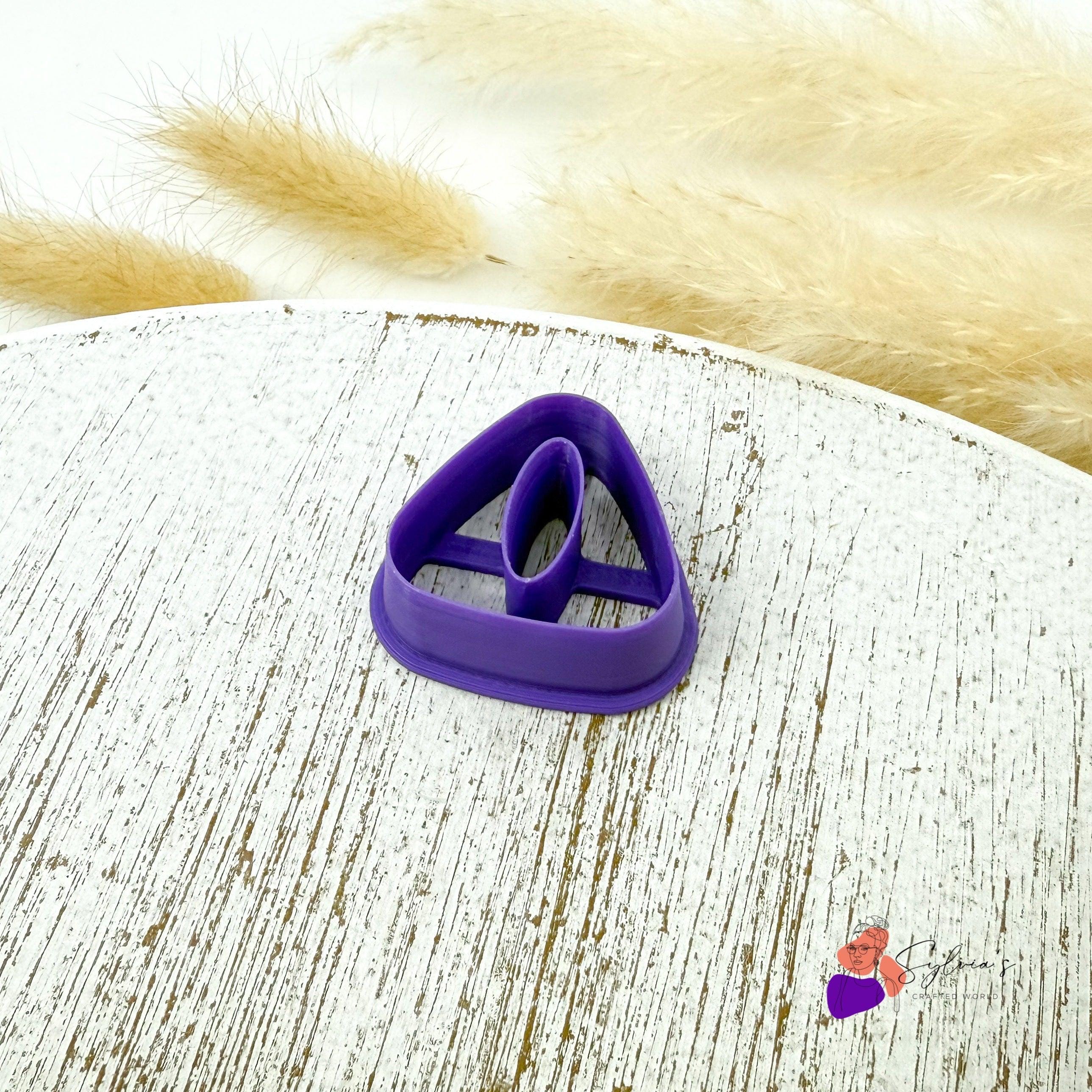 Triangle Argile Emporte-pièce argile polymère pampille triangle à trou ovale - Etsy France