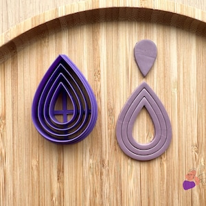 Concentric Drop Cookie Cutter | Polymer Clay Cutter | Polymer Clay DIY | Jewelry Making Tools