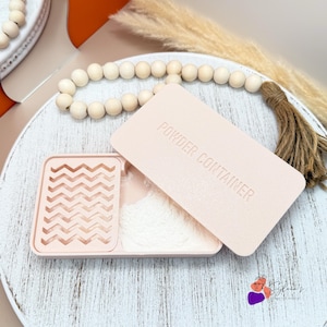 Boîte à poudre pour l'utilisation des emportes pièces argile | Outils pour argile polymère | DIY en pâte polymère | Fabrication de bijoux
