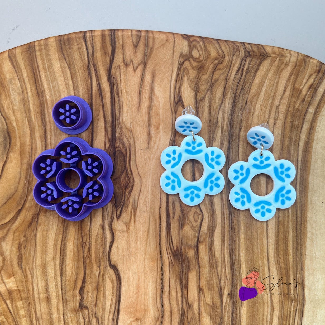 Mediterranean Style Flower Donut Polymer Clay Cookie Cutters | DIY Polymer Clay Earrings | Jewelry Making Tools