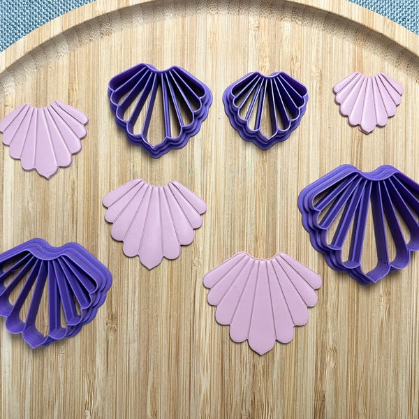 Emporte-pièces coquillage | Emporte-pièce pour argile polymère | DIY en pâte polymère | Outils pour fabrication de bijoux