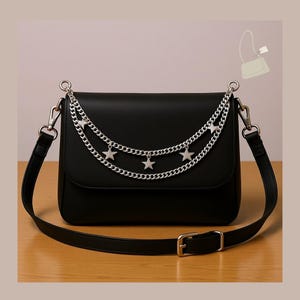 Multi-layer Metal Bag Chain Decor For Gothic Handbag Purse Decorative Chain Exquisite DIY Purse Chain Bag Accessories