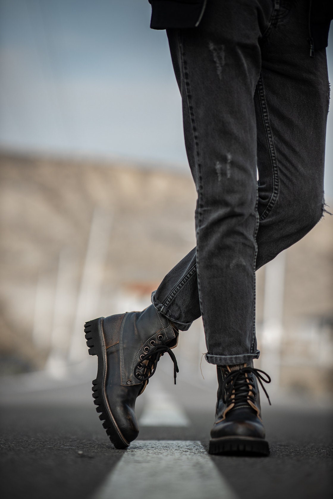 Brown Leather Boots/ Unisex Adult Boots/ Handcrafted Boots/ - Etsy