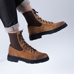 Handmade boots/ Brown leather boots/ boots for men