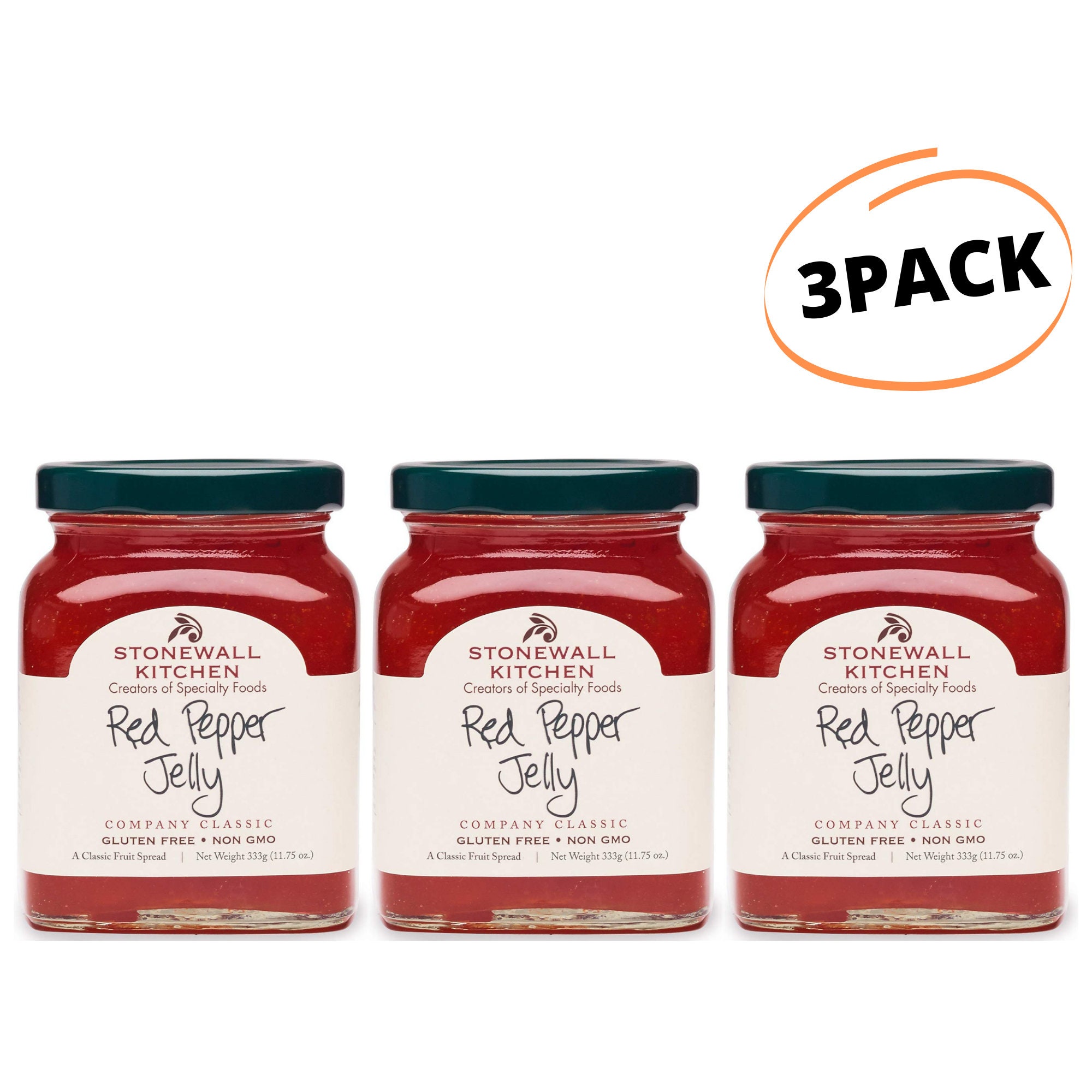3 PACK Stonewall Kitchen Red Pepper Jelly Gluten Free Non Etsy