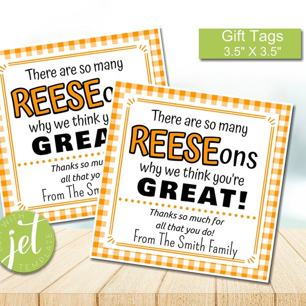 Editable We Think You're Great, Appreciation Gift Tags, Teacher Appreciation, staff Appreciation, Nurse appreciation, Instant download