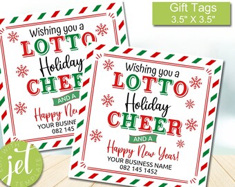 Christmas Lottery Ticket Holder, Wishing You a Whole Lotto Holiday Cheer -  Press Print Party!
