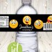 Editable Emoji Water Bottle Labels Template, Printable Emoticon Theme ...