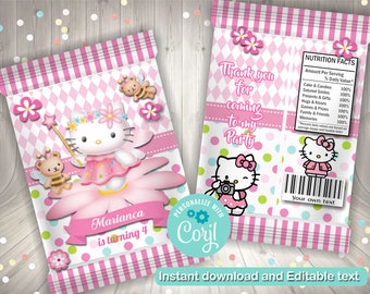 Hello Kitty Chip Bag Etsy Hello Kitty Chip Bag Etsy