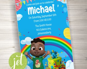 Editable Kids Birthday Invitation Template Printable Kids | Etsy