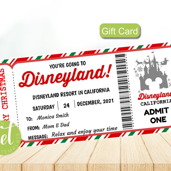Fake Disneyland Ticket - Etsy