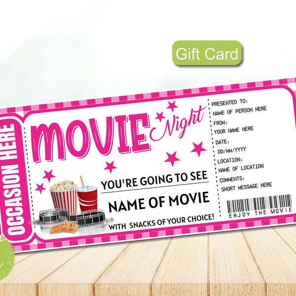 Movie Ticket - Etsy