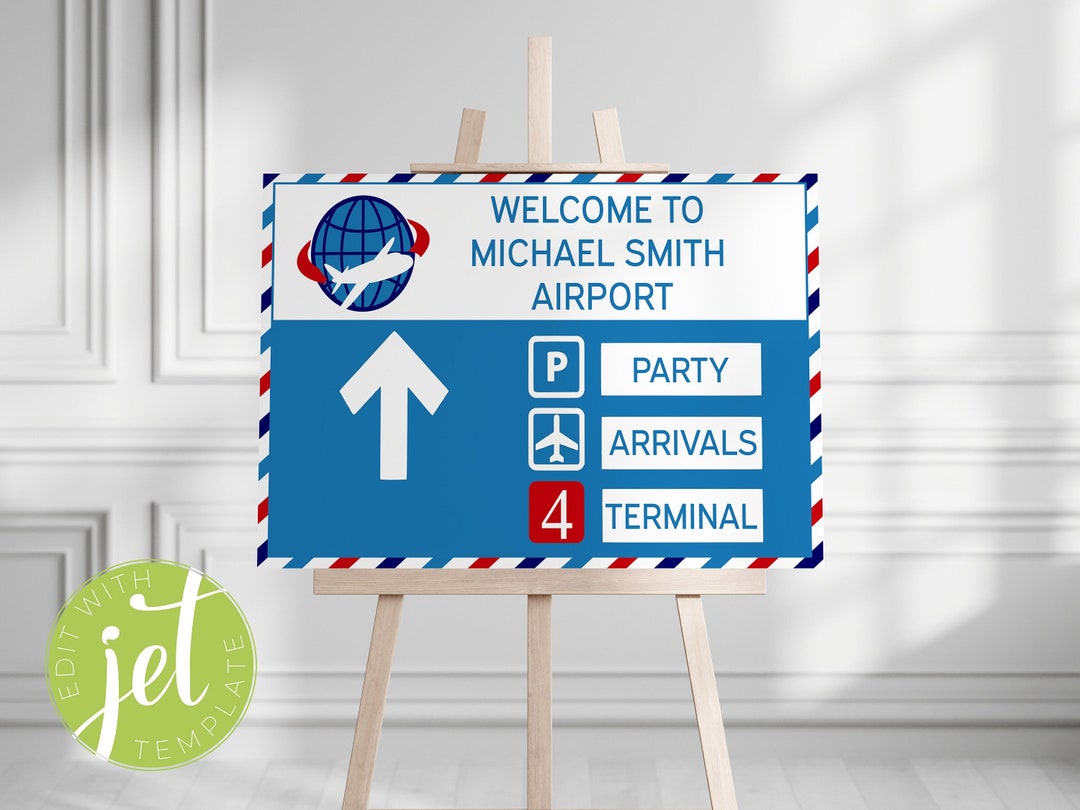 Editable Airport Printable Sign Outside Sign Garden Etsy Editable Airport Printable Sign Outside Sign Garden Etsy