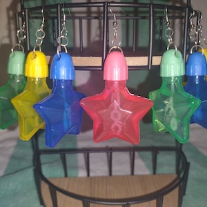Bubble star earrings