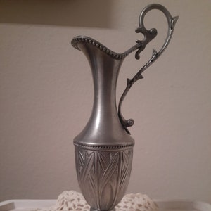Frieling-Zinn Germany Pewter Pitcher Vase Guetezeichen Zinngerät Ral