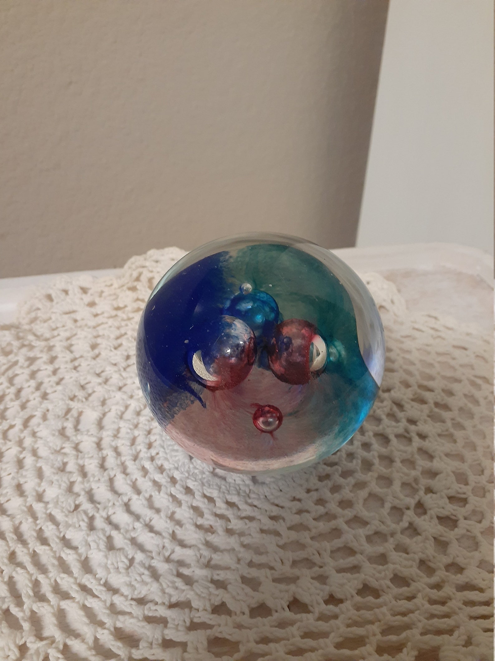 Vintage 1999 Glass Eye Studio Art Glass Paperweight Etsy