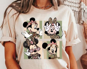 Disney Animal Kingdom Shirt, Mickey and Minnie Safari T-Shirt,Mickey And Friends Shirt, Wild About Disney Shirt, Minnie Safari