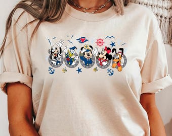 Disney Mickey And Co Cruise Shirt, Mickey And Minnie Cruising T-shirt, Disney Family Trip Tee, Disney Couples Matching Cruise Shirt