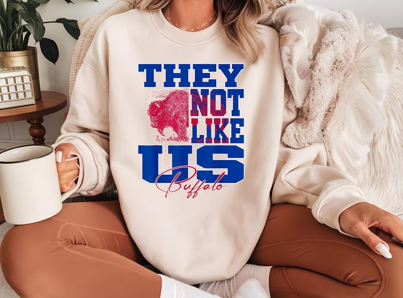 Buffalo 'They Not Like Us' Sweatshirt: Football Fan Apparel image 5