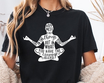 Yoga Shirt for Women, Mindfulness Tee, Spiritual Meditation Shirt, Zen Relaxation Graphic T-Shirt