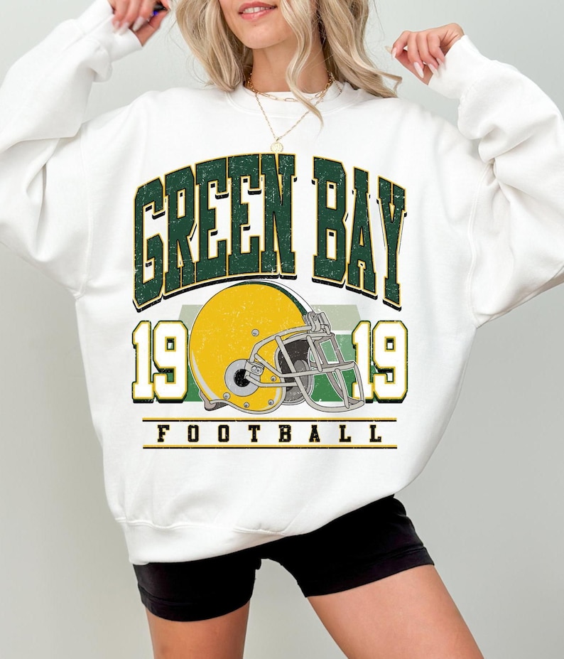 Vintage Green Bay Football Sweatshirt: Retro Varsity Crewneck image 3