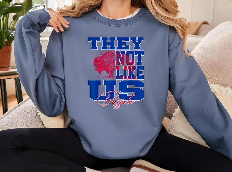 Buffalo 'They Not Like Us' Sweatshirt: Football Fan Apparel image 3