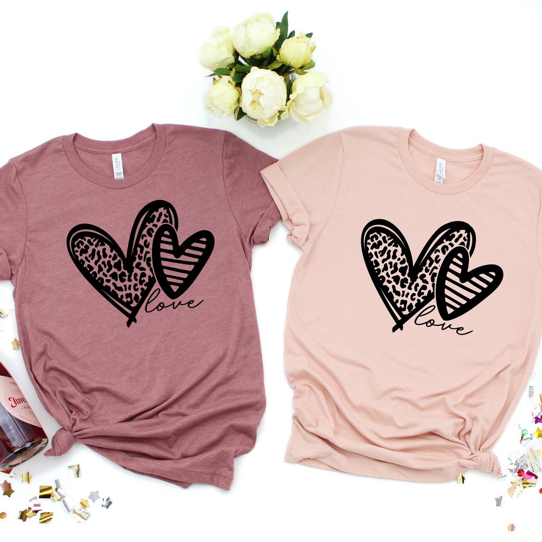 Fanxing Heart Tops for Women Valentines Tshirt Girls Valentines Gifts Valentine's Day Shirts Cute Valentine Cards for School Tees T-shirts Tops