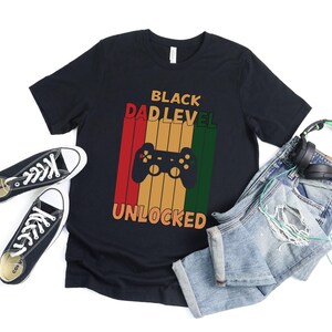 Dad Level Unlocked Retro Shirt, Pregnancy Announcement Gift T-Shirt For Husband, New Dad Outfits, Retro Gamer Daddy Shirt, Funny Dad Shirt