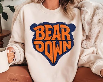 Retro Bear Mascot T-shirt: Chicago Football Fan Gift