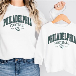 Philadelphia Football Sweatshirt: Retro Style Cotton Blend image 3
