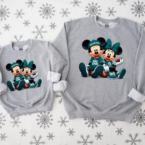 Philadelphia Football Tee: Bird Gang Mickey & Minnie Unisex Shirt image 4