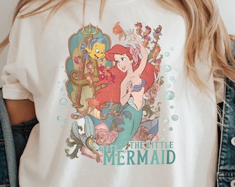 The Little Mermaid Shirt,Disney T-shirt, Women's Little Mermaid Ariel Shirt, Ariel Mermaid Shirt, Disney Ariel Shirt