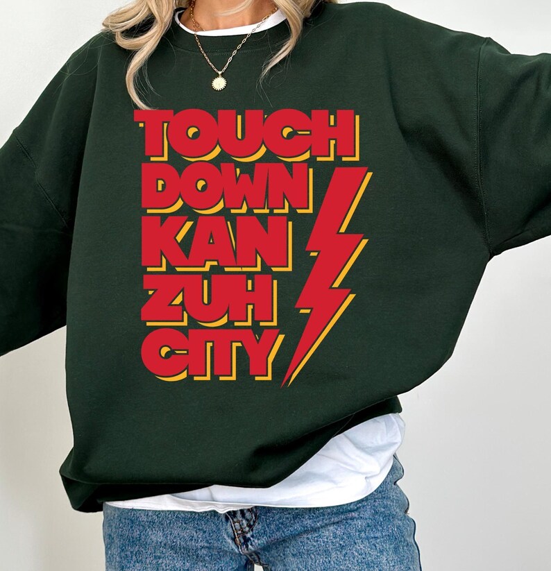 Retro Kansas City Football Sweatshirt: Unisex Gift 画像 2