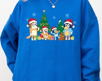 Blu Dog Christmas t-shirt & Sweatshirt, Disney Christmas Shirt, Christmas Party Kids Sweatshirt, Disney Christmas Shirt, Christmas gift