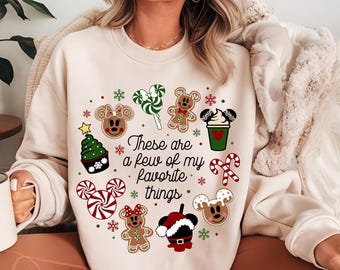 These Are a Few of my Favorite Things Disney Christmas Shirt,Disney Snacks Shirt Christmas Castle Shirt,Disneyland tee Magic Kingdom tshirt