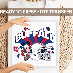 Buffalo Football DTF Transfer: Game Day Shirt Decal, Ready to Press