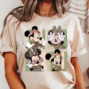 Minnie and Mickey Safari T-Shirt: Animal Kingdom Family Trip
