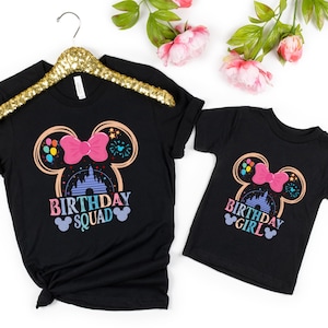 Disney Birthday Girl Shirt, Disney Birthday T-Shirt, Disney Birthday Party, Birthday Group Shirts, Birthday Crew, Birthday Squad, Disney Tee